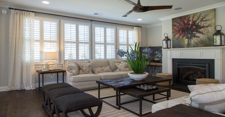 Interior Shutters in Chicago Living Room
